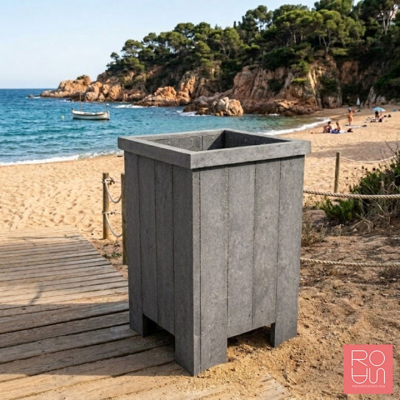 Paperera Urbana de Plàstic Reciclat Greta